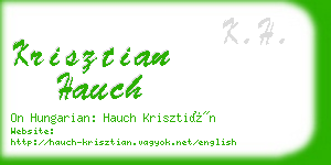 krisztian hauch business card